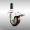 Service Caster 3 Inch 316SS Maroon Poly Swivel 1 Inch Expanding Stem Caster Lock Brake SCC SCC-SS316TTLEX20S314-PPUB-MRN-1 - alternate 2